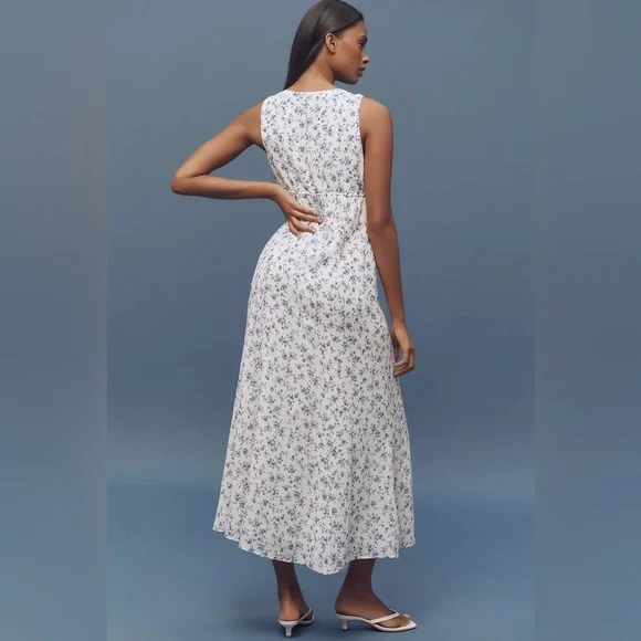 Reformation Ceara V-Neck Midi Dress, Size 4 , $248